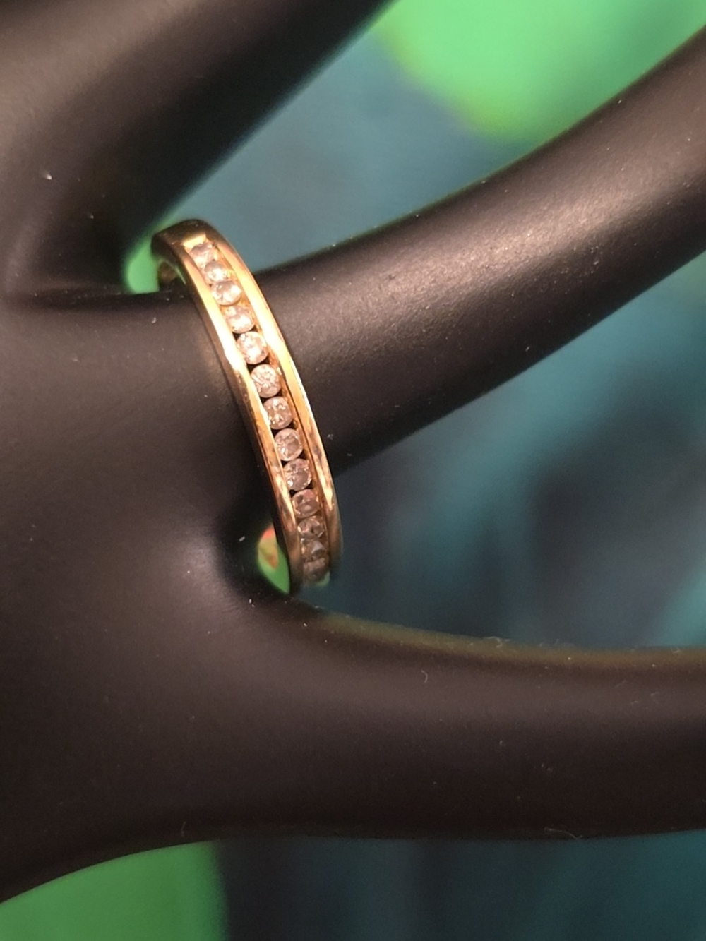 14k Channel-Set DIAMOND Wedding Band